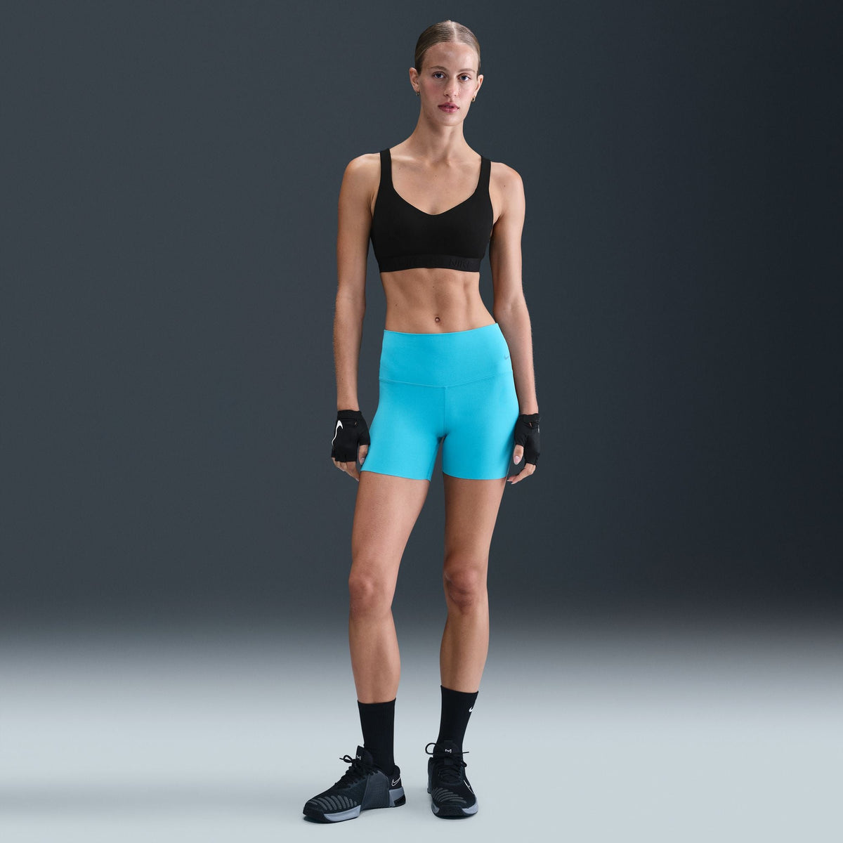 Nike Indy High Support Women Padded Adjustable Sports Bra product image 4, provided for visual reference and product detail