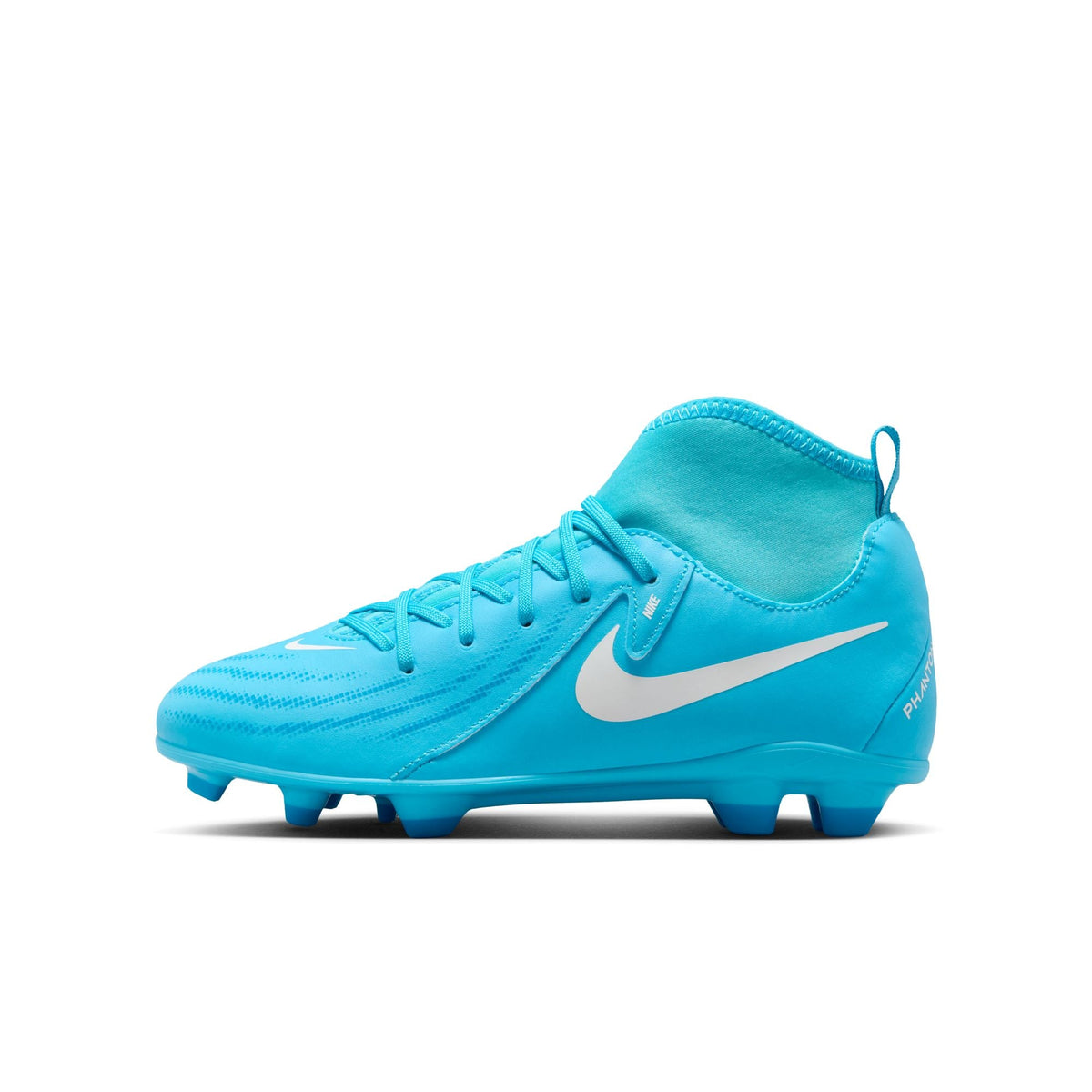 Nike Jr. Phantom Luna 2 Club Little/Big Kids' MG High-Top Soccer Cleats product image 1, provided for visual reference and