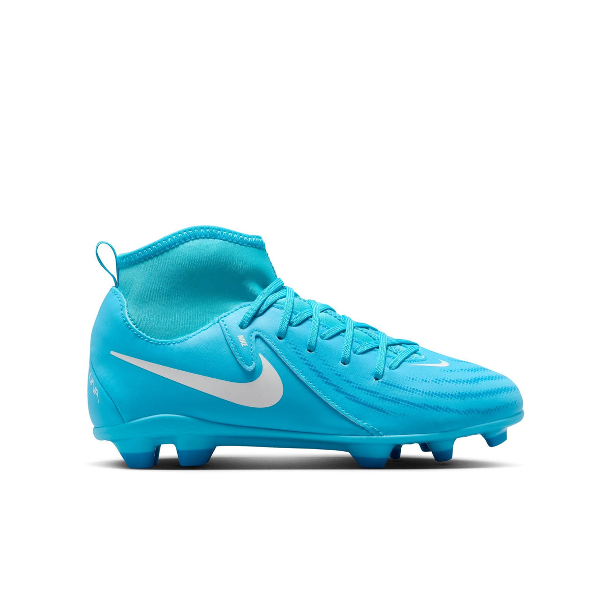 Nike Jr. Phantom Luna 2 Club Little/Big Kids' MG High-Top Soccer Cleats product image 3, provided for visual reference and