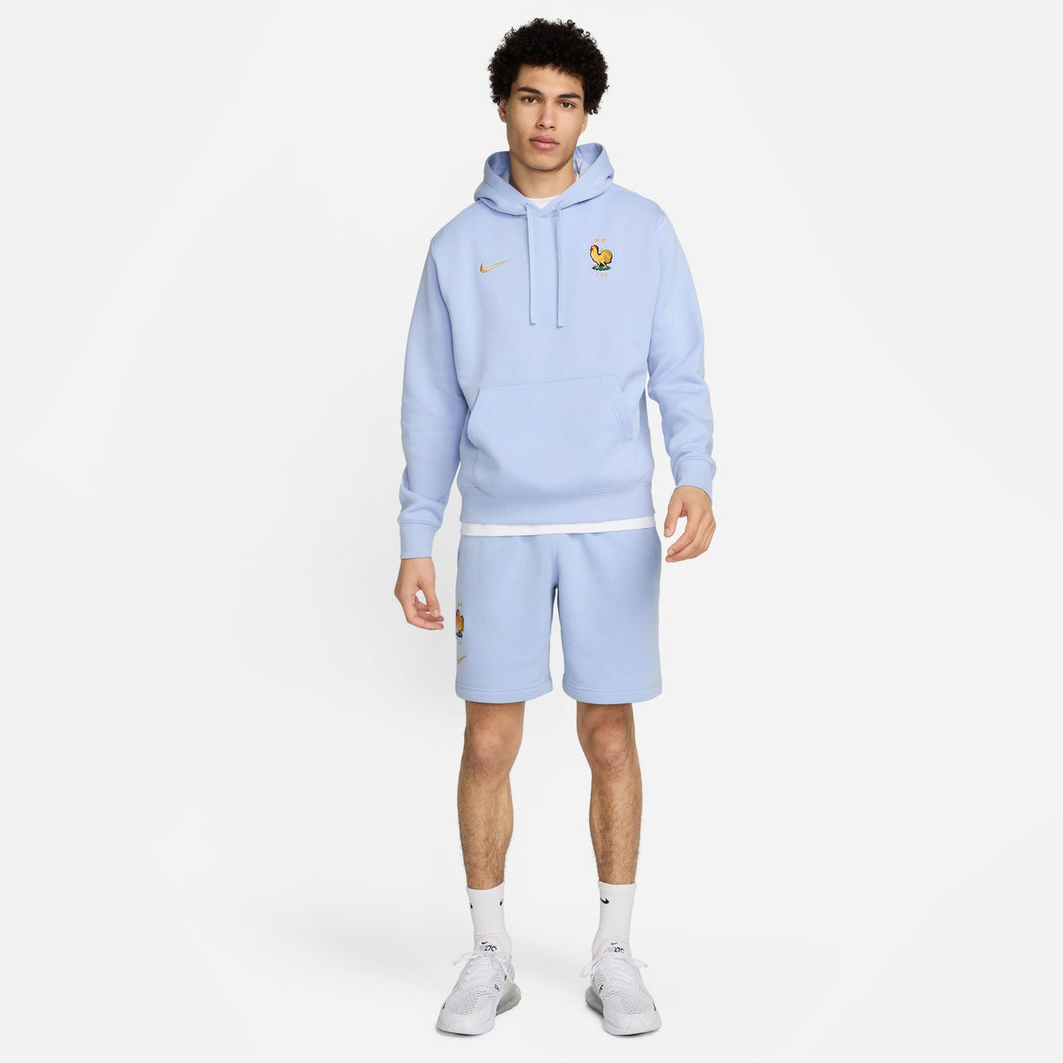 Nike FFF France Club Men Soccer Pullover Hoodie product image 8, provided for visual reference and product detail review