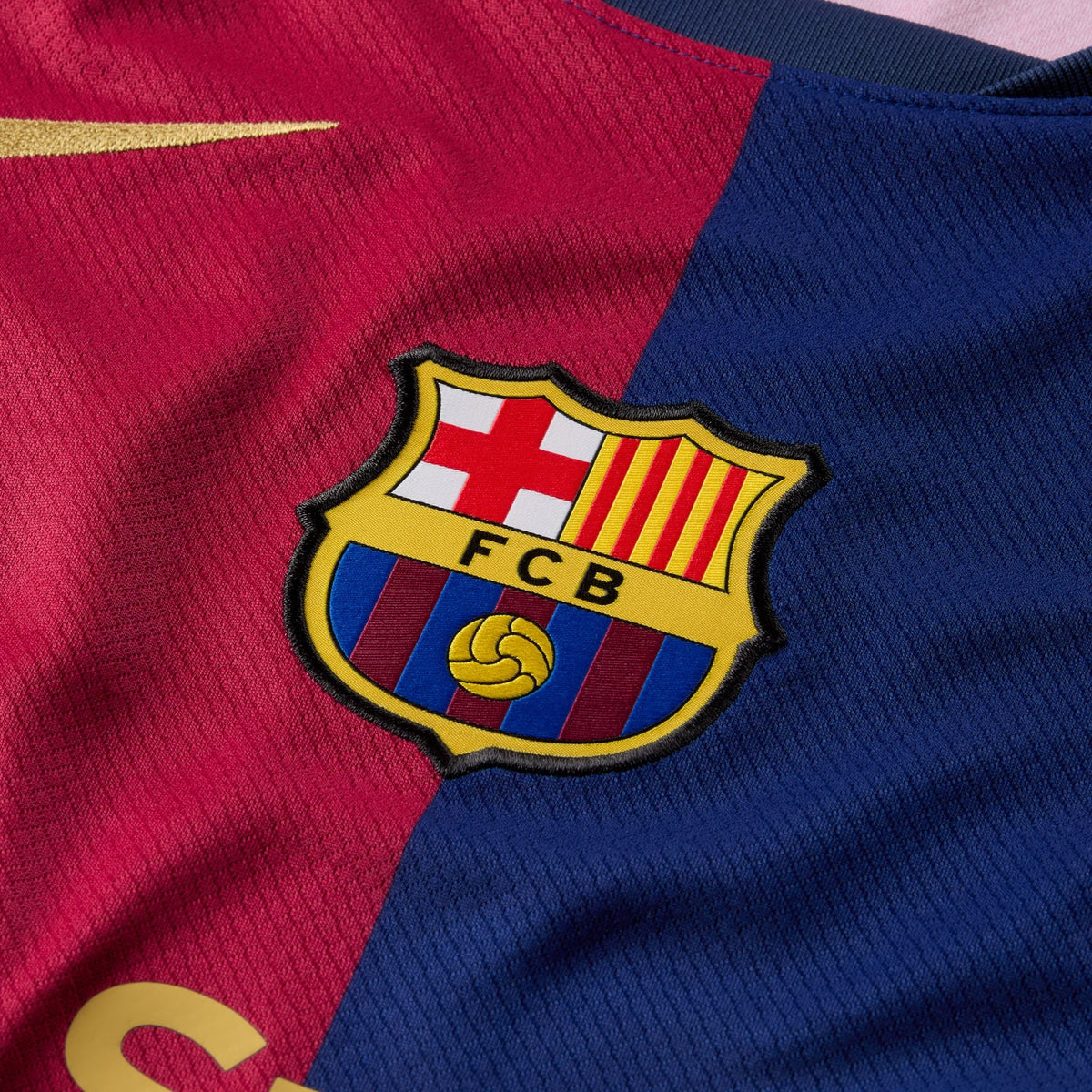 FC Barcelona 2024/25 Stadium Home Men Nike Dri-FIT Soccer Replica Long-Sleeve Jersey product image 7, provided for visual
