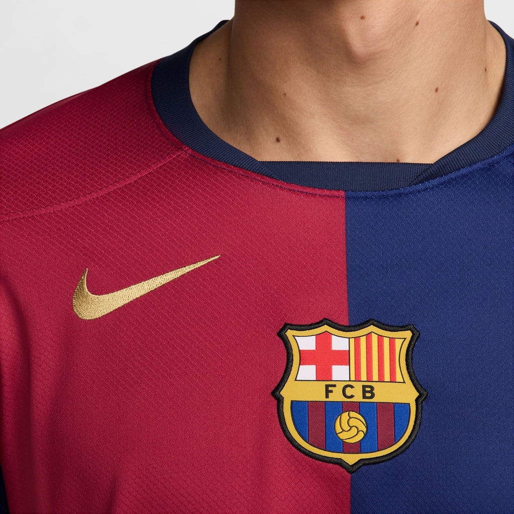 FC Barcelona 2024/25 Stadium Home Men Nike Dri-FIT Soccer Replica Long-Sleeve Jersey product image 5, provided for visual