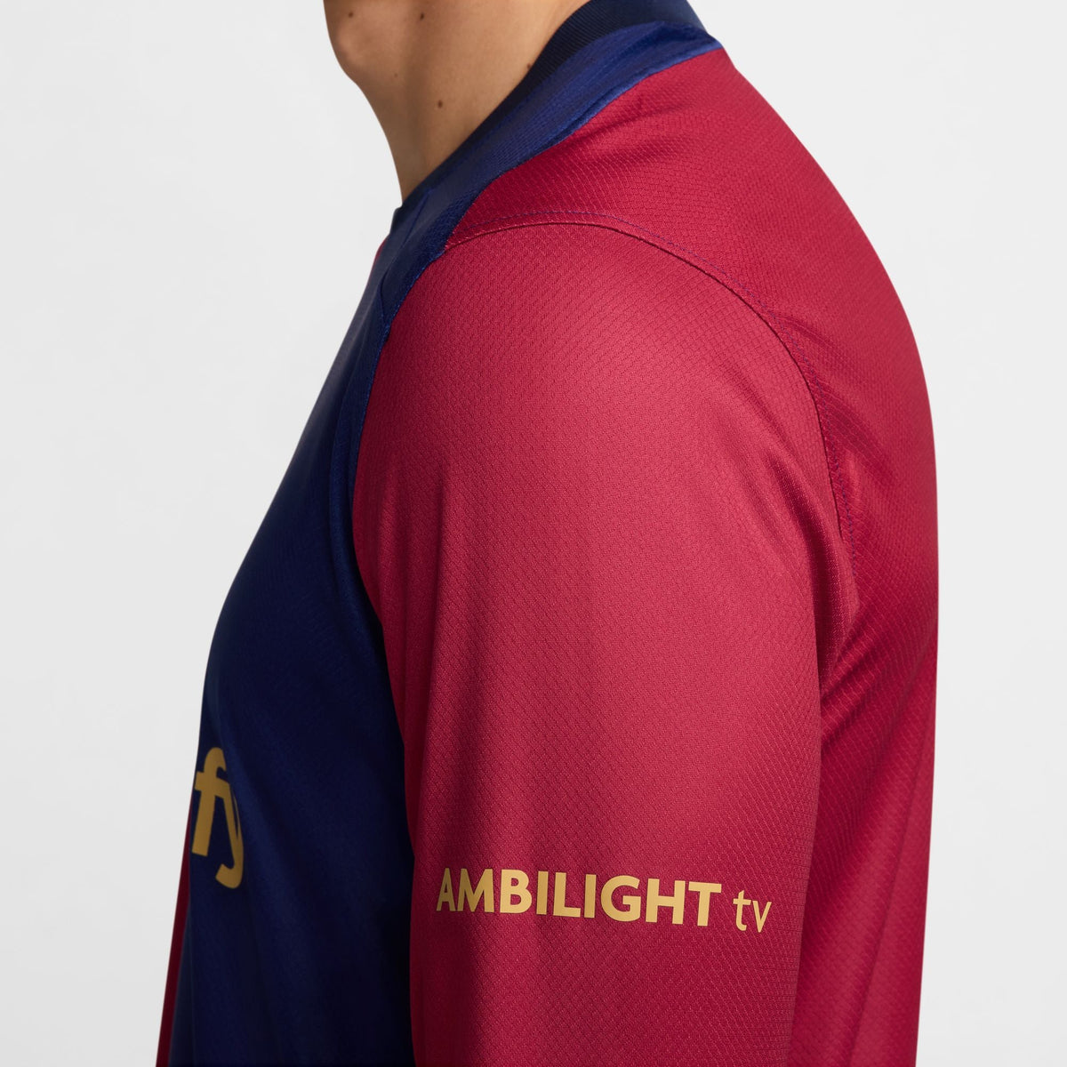 FC Barcelona 2024/25 Stadium Home Men Nike Dri-FIT Soccer Replica Long-Sleeve Jersey product image 6, provided for visual