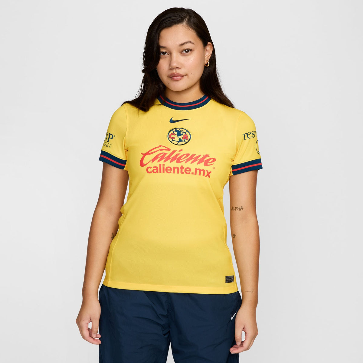Nike Club America 2024/25 Stadium Home Women Dri-FIT Soccer Replica Jersey product image 1, provided for visual reference