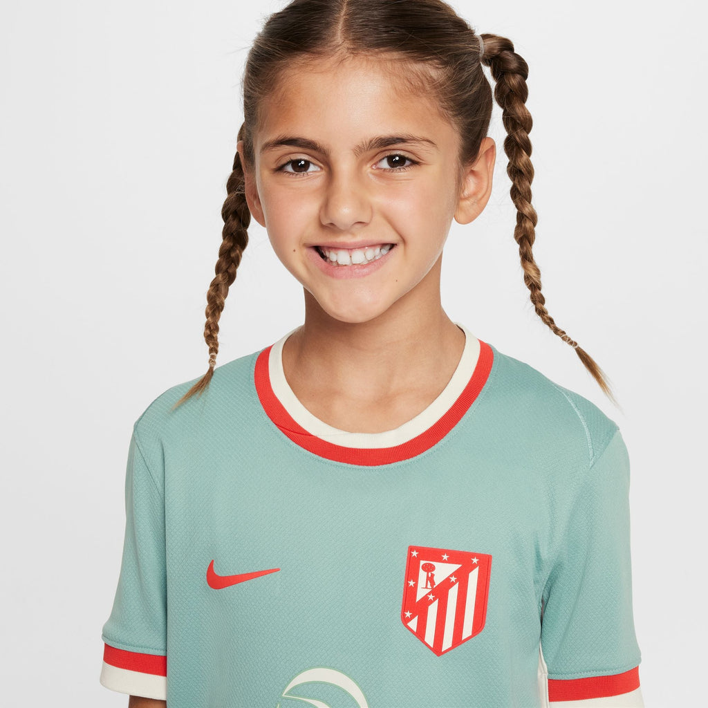 Nike Atletico Madrid 2024/25 Stadium Away Big Kids' Dri-FIT Soccer Replica Jersey product image 6, provided for visual