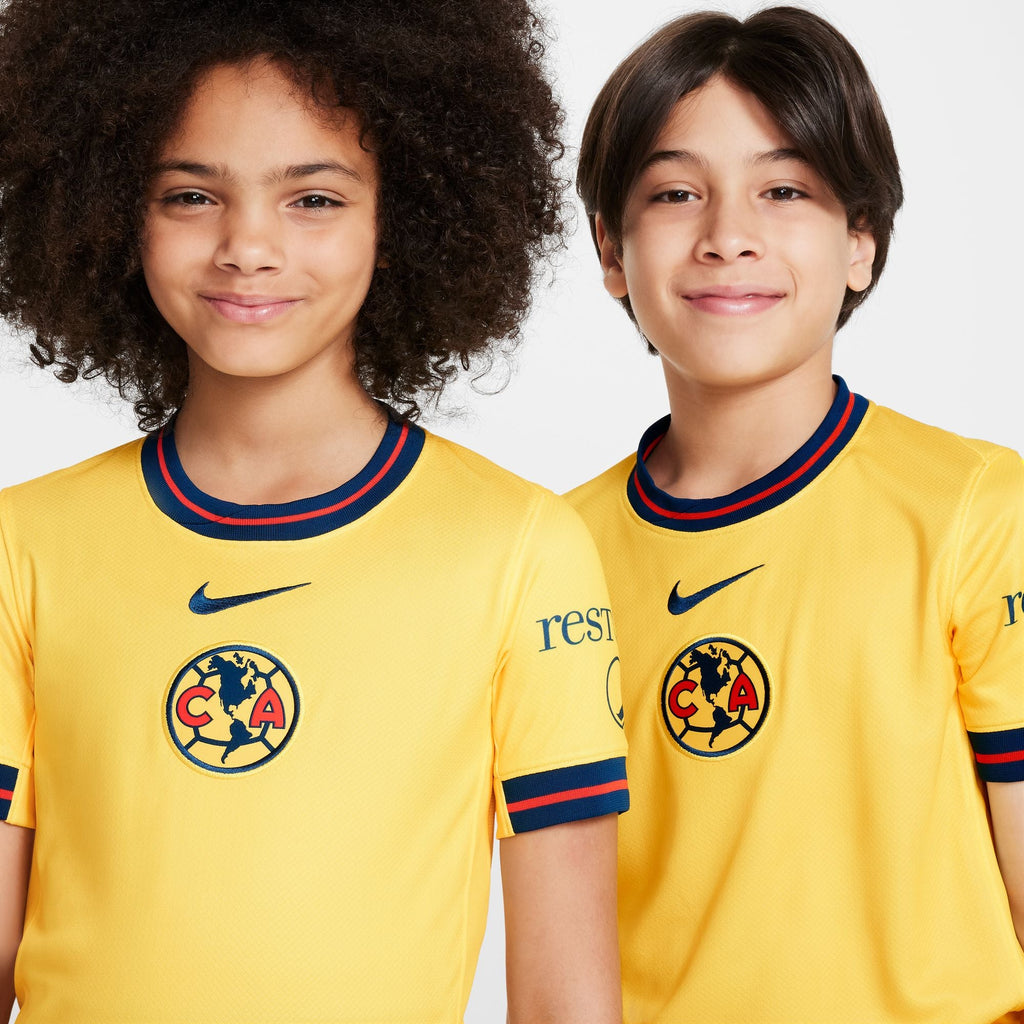 Nike Club America 2024/25 Stadium Home Big Kids' Dri-FIT Soccer Replica Jersey product image 3, provided for visual