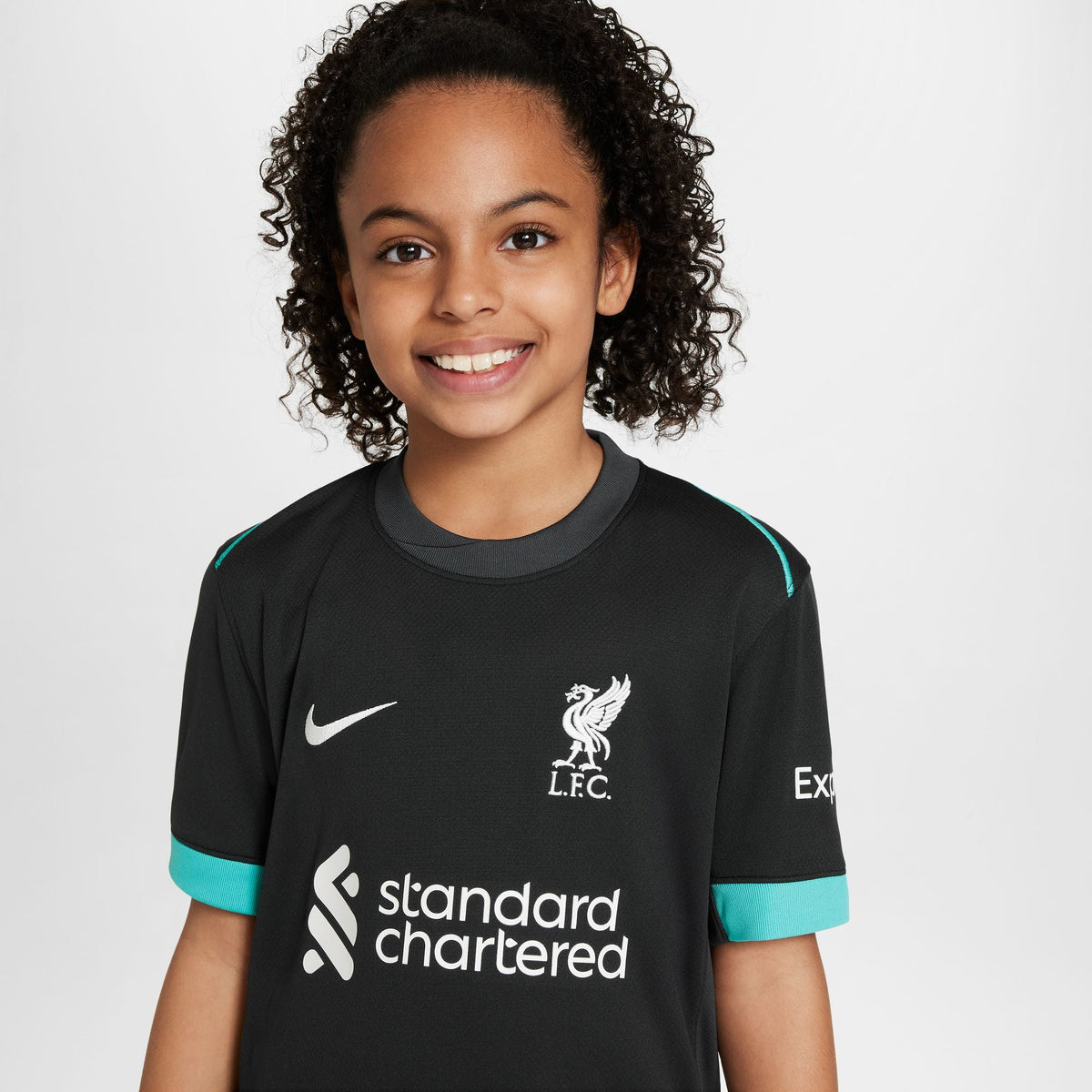 Nike Liverpool FC 2024/25 Stadium Away Big Kids' Dri-FIT Soccer Replica Jersey product image 3, provided for visual