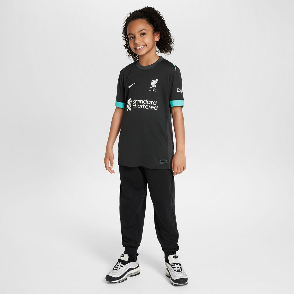 Nike Liverpool FC 2024/25 Stadium Away Big Kids' Dri-FIT Soccer Replica Jersey product image 9, provided for visual