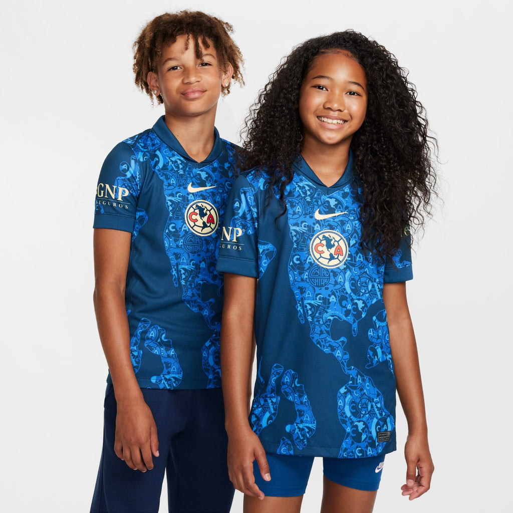 Nike Club America 2024/25 Stadium Away Big Kids' Dri-FIT Soccer Replica Jersey product image 1, provided for visual