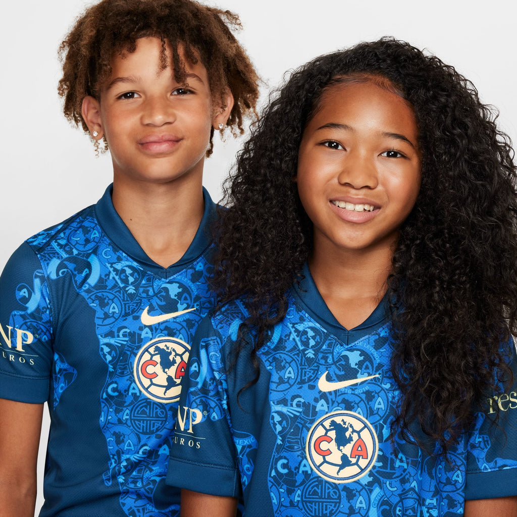 Nike Club America 2024/25 Stadium Away Big Kids' Dri-FIT Soccer Replica Jersey product image 3, provided for visual