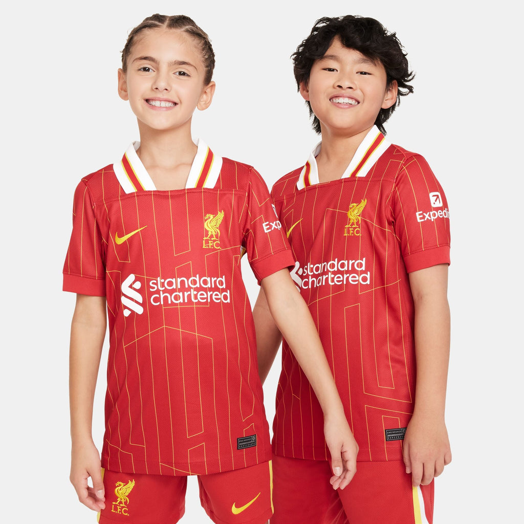 Nike Liverpool FC 2024/25 Stadium Home Big Kids' Dri-FIT Soccer Replica Jersey product image 1, provided for visual