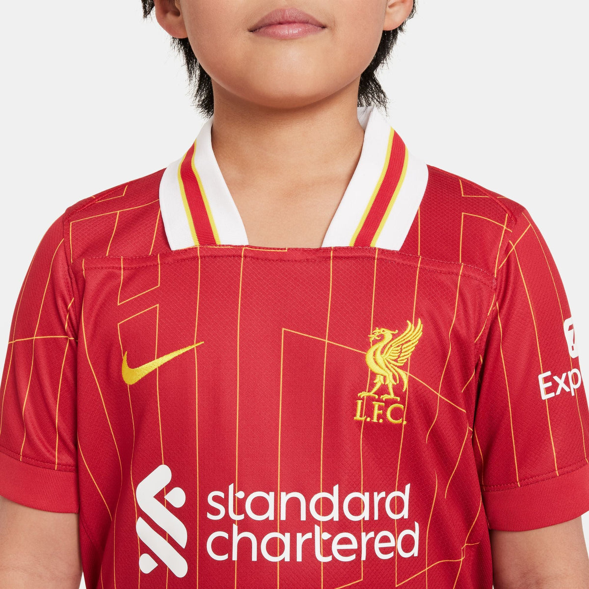 Nike Liverpool FC 2024/25 Stadium Home Big Kids' Dri-FIT Soccer Replica Jersey product image 4, provided for visual