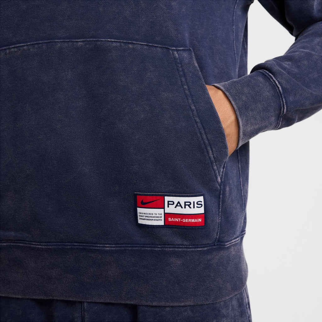 Nike Paris Saint-Germain Club Men Soccer French Terry Pullover Hoodie product image 6, provided for visual reference and
