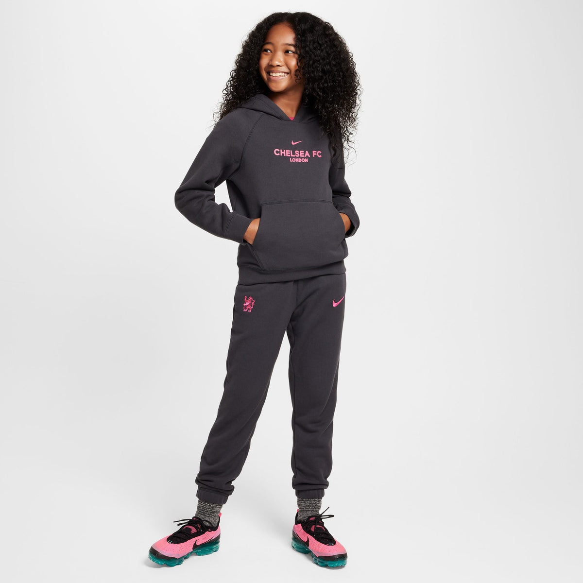 Nike Chelsea FC Third Big Kids' Soccer Pullover Hoodie product image 8, provided for visual reference and product detail