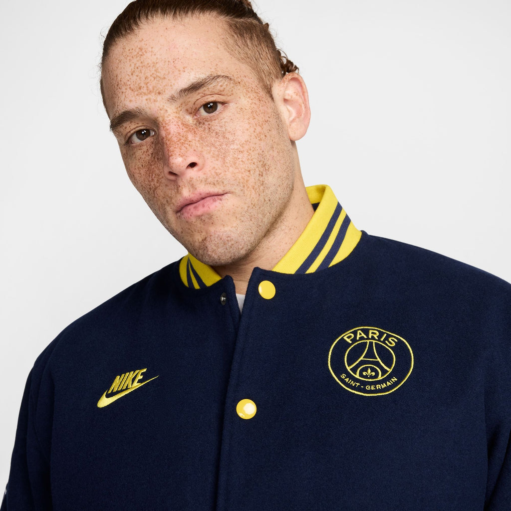 Nike Paris Saint-Germain Authentics Men Soccer Varsity Jacket product image 3, provided for visual reference and product