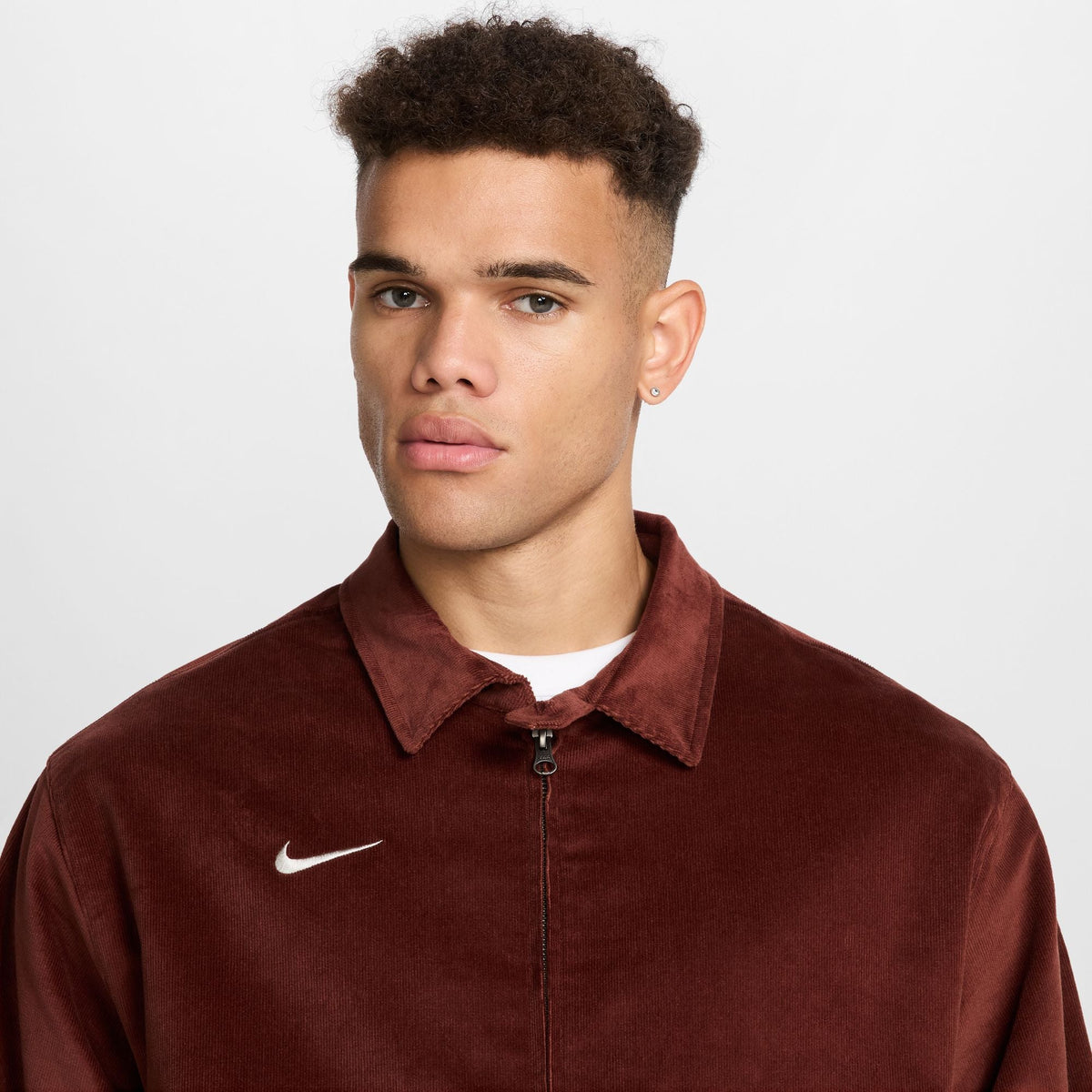 Nike Club America Men Life Soccer Harrington Jacket product image 3, provided for visual reference and product detail review