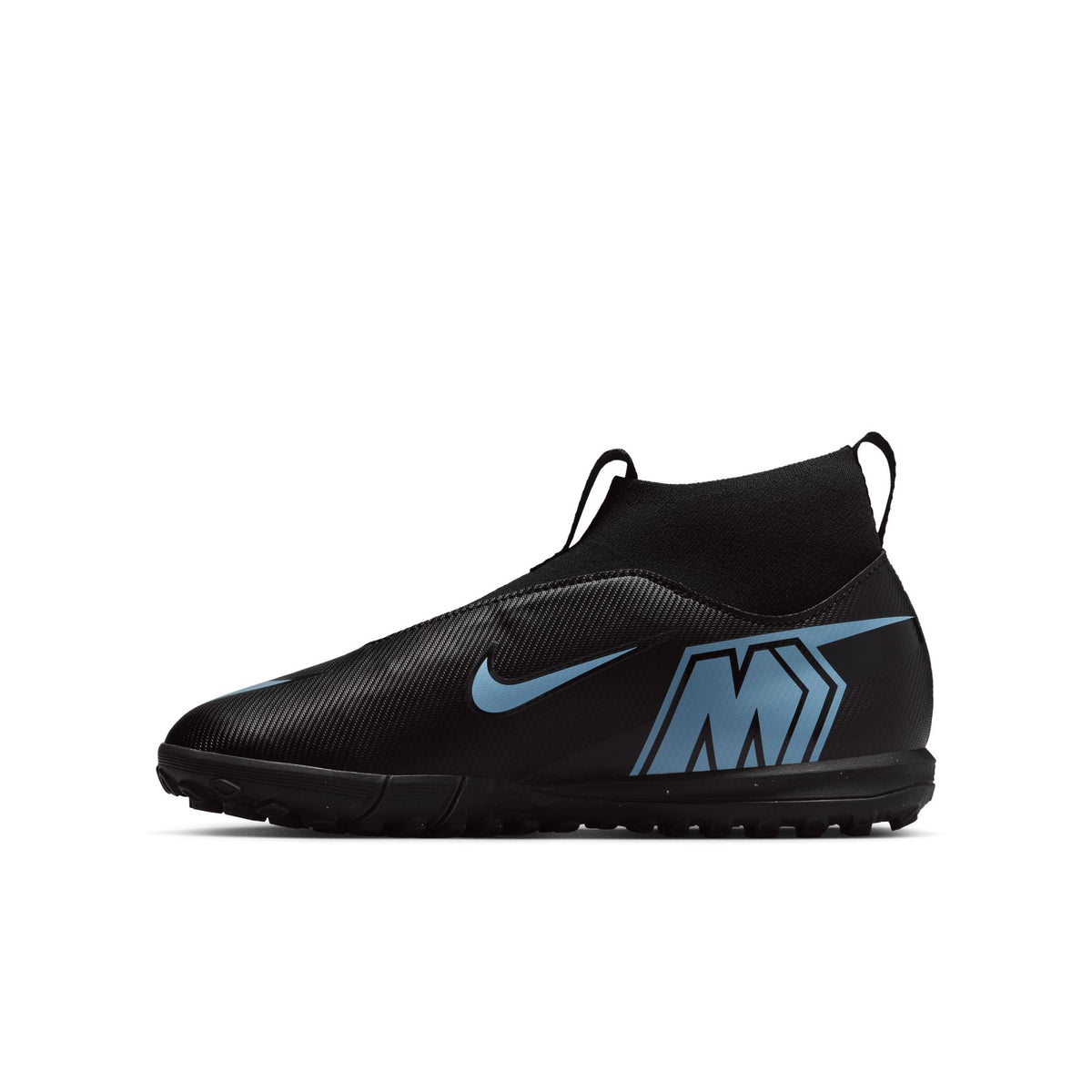 Nike Jr. Mercurial Superfly 10 Academy Little/Big Kids' Turf High-Top Soccer Shoes product image 2, provided for visual