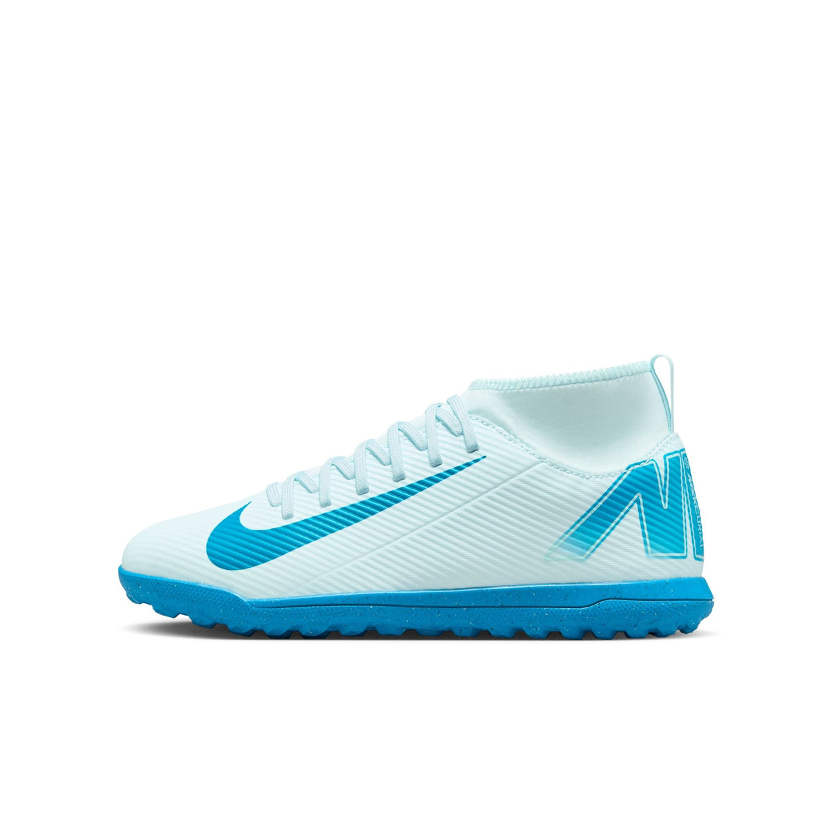 Nike Jr. Mercurial Superfly 10 Club Little/Big Kids' TF High-Top Soccer Shoes product image 1, provided for visual reference