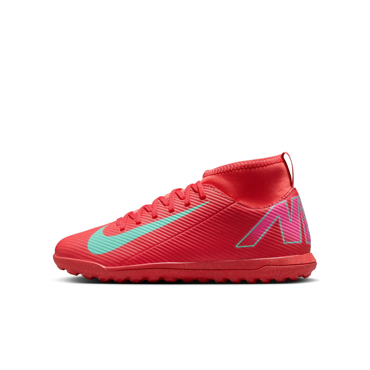 Nike Jr. Mercurial Superfly 10 Club Little/Big Kids' TF High-Top Soccer Shoes product image 1, provided for visual reference