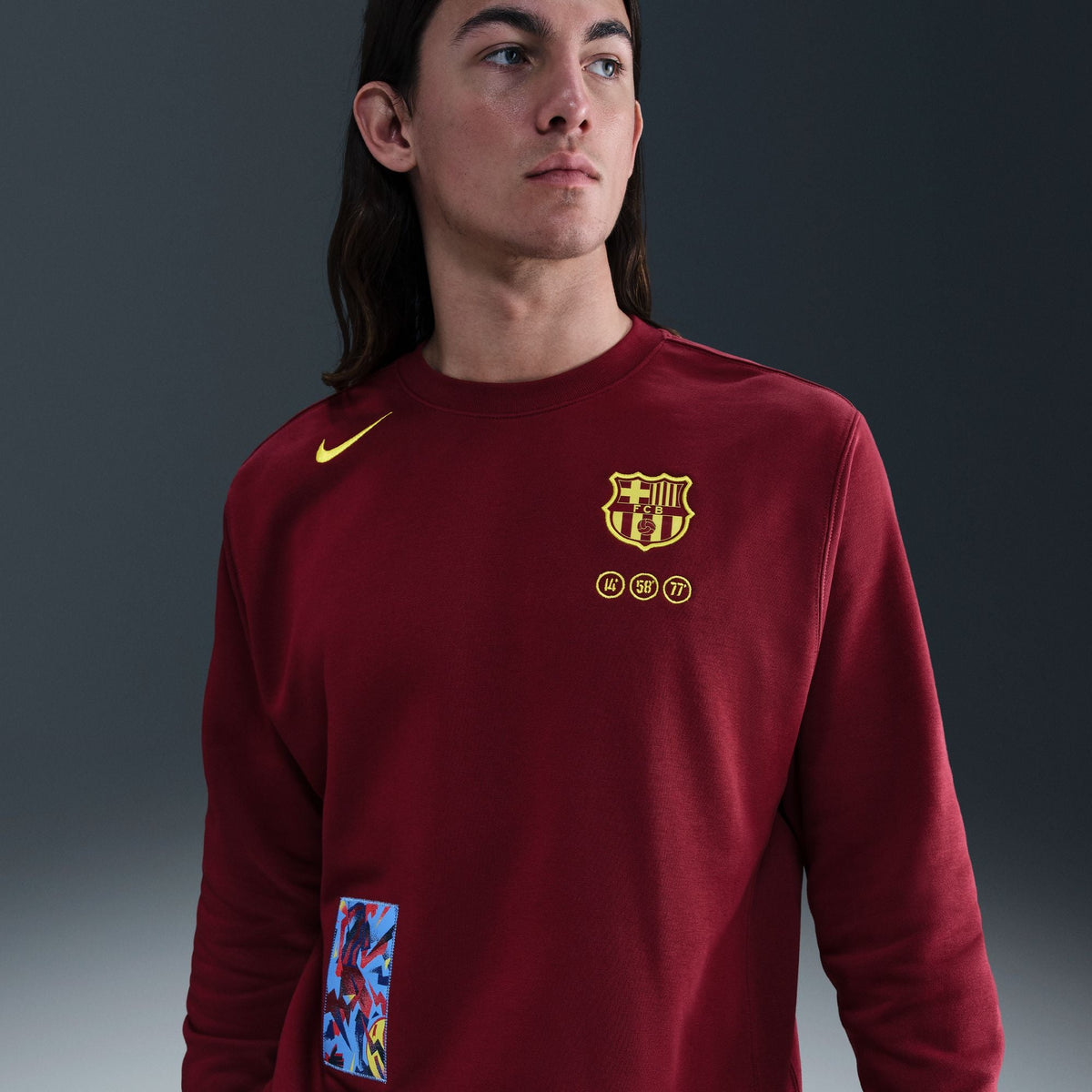 Nike FC Barcelona Club Fourth Men Soccer Crew-Neck product image 3, provided for visual reference and product detail review