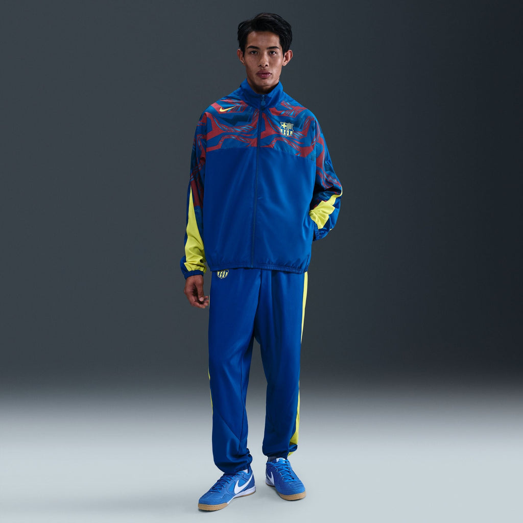 Nike FC Barcelona Starting 5 Fourth Men Soccer Woven Jacket product image 1, provided for visual reference and product