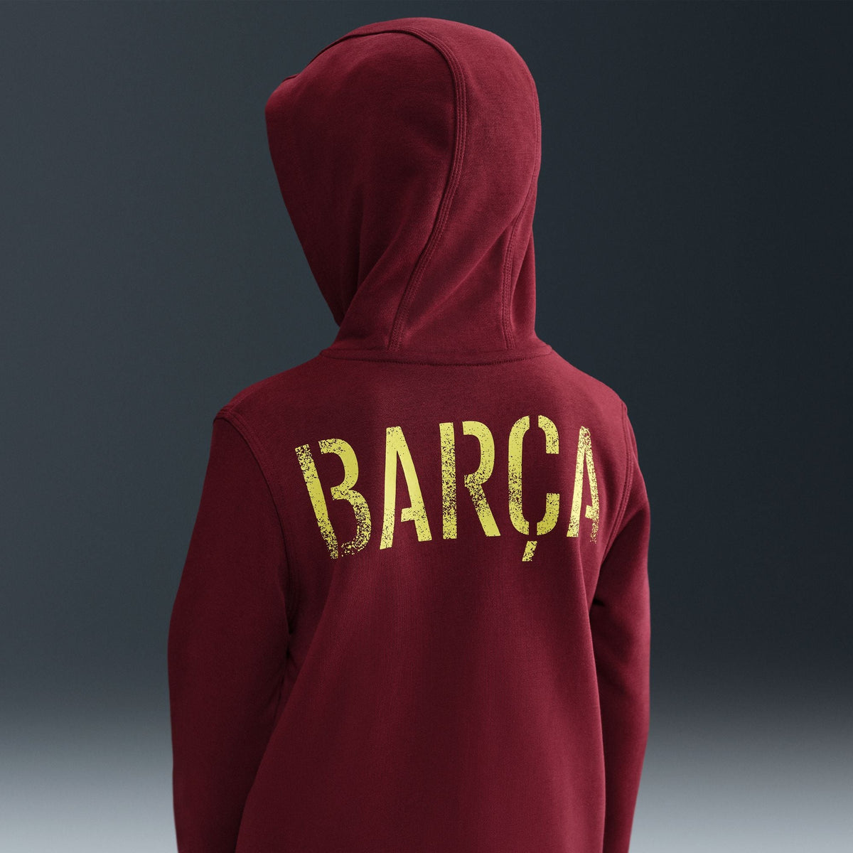 Nike FC Barcelona Club Fourth Big Kids' (Boys') Soccer Full-Zip Hoodie product image 4, provided for visual reference and