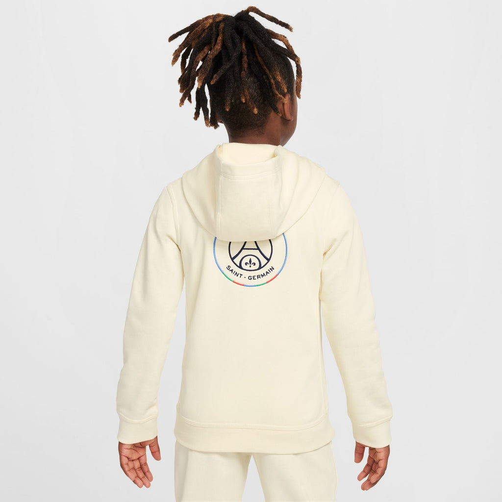 Nike Paris Saint-Germain Club Big Kids' (Boys') Soccer Pullover Hoodie product image 2, provided for visual reference and