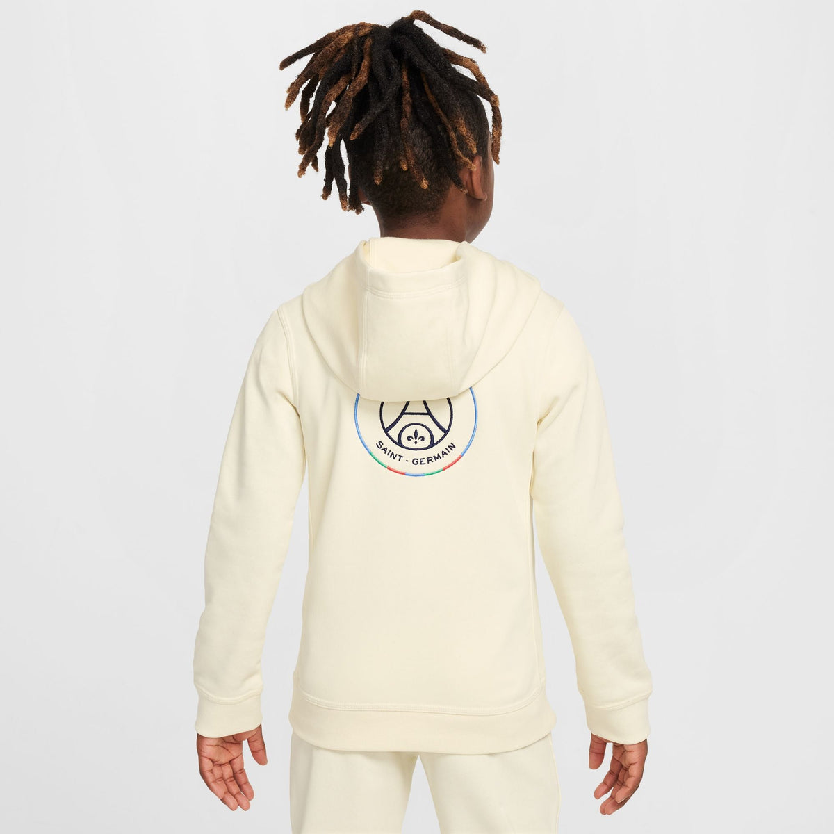 Nike Paris Saint-Germain Club Big Kids' (Boys') Soccer Pullover Hoodie product image 2, provided for visual reference and