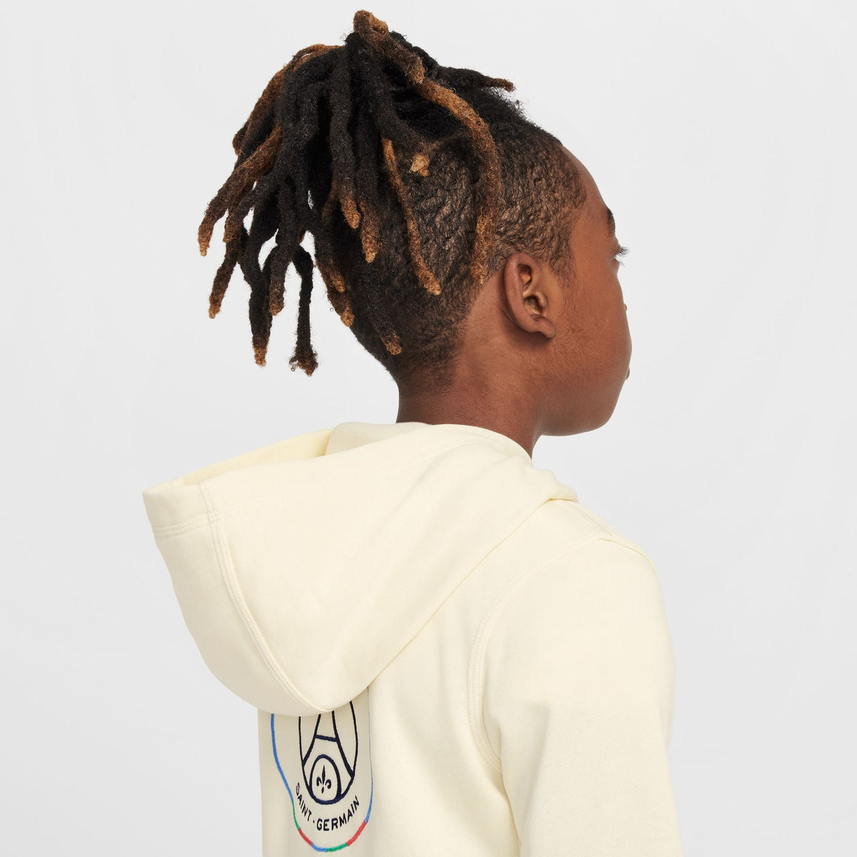 Nike Paris Saint-Germain Club Big Kids' (Boys') Soccer Pullover Hoodie product image 4, provided for visual reference and