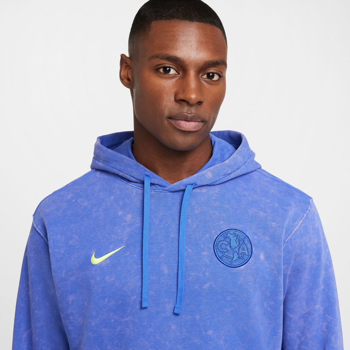 Nike Club America Club Third Men Soccer French Terry Pullover Hoodie product image 3, provided for visual reference and