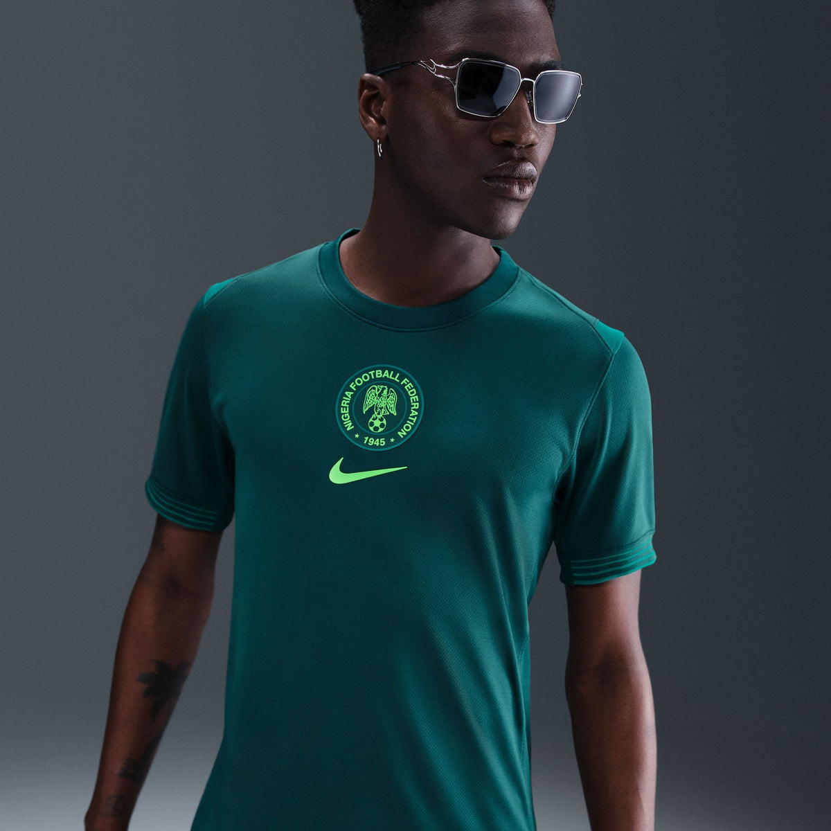 Nike Nigeria 2025 Stadium Home (Women Team) Men Dri-FIT Soccer Replica Jersey product image 4, provided for visual reference