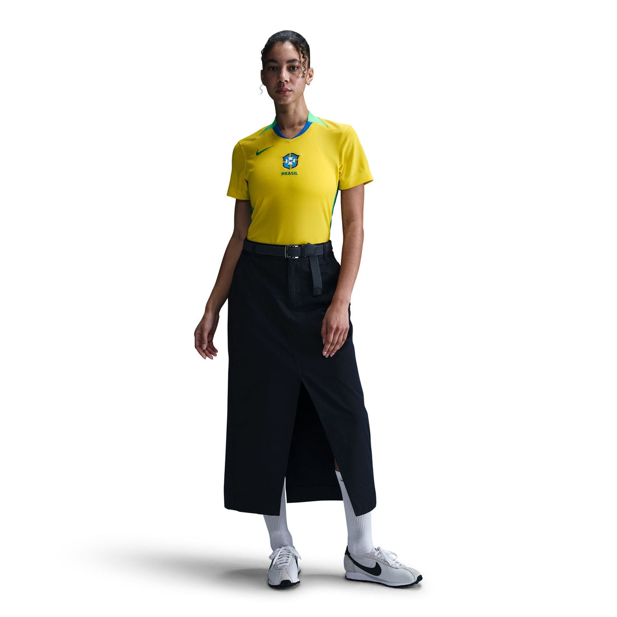 Nike Brazil 2025 Stadium Home (Women Team) Women Dri-FIT Soccer Replica Jersey product image 1, provided for visual