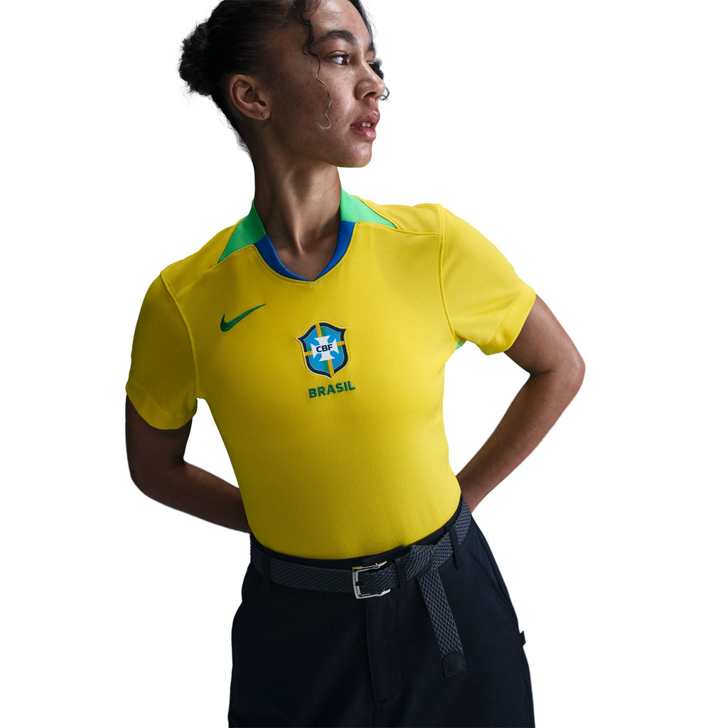 Nike Brazil 2025 Stadium Home (Women Team) Women Dri-FIT Soccer Replica Jersey product image 4, provided for visual