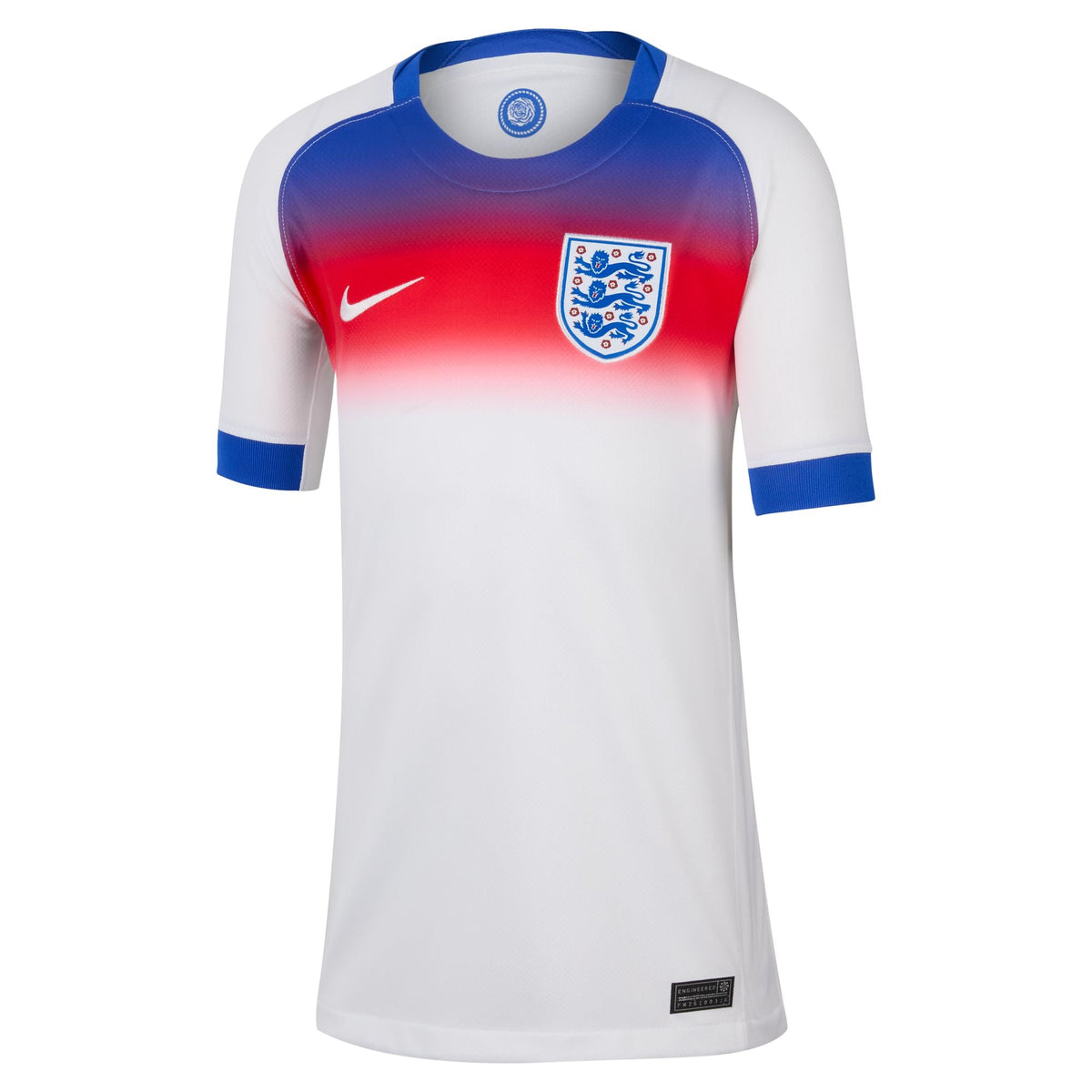 Nike England 2025 Stadium Home (Women Team) Big Kids' Dri-FIT Soccer Replica Jersey product image 10, provided for visual