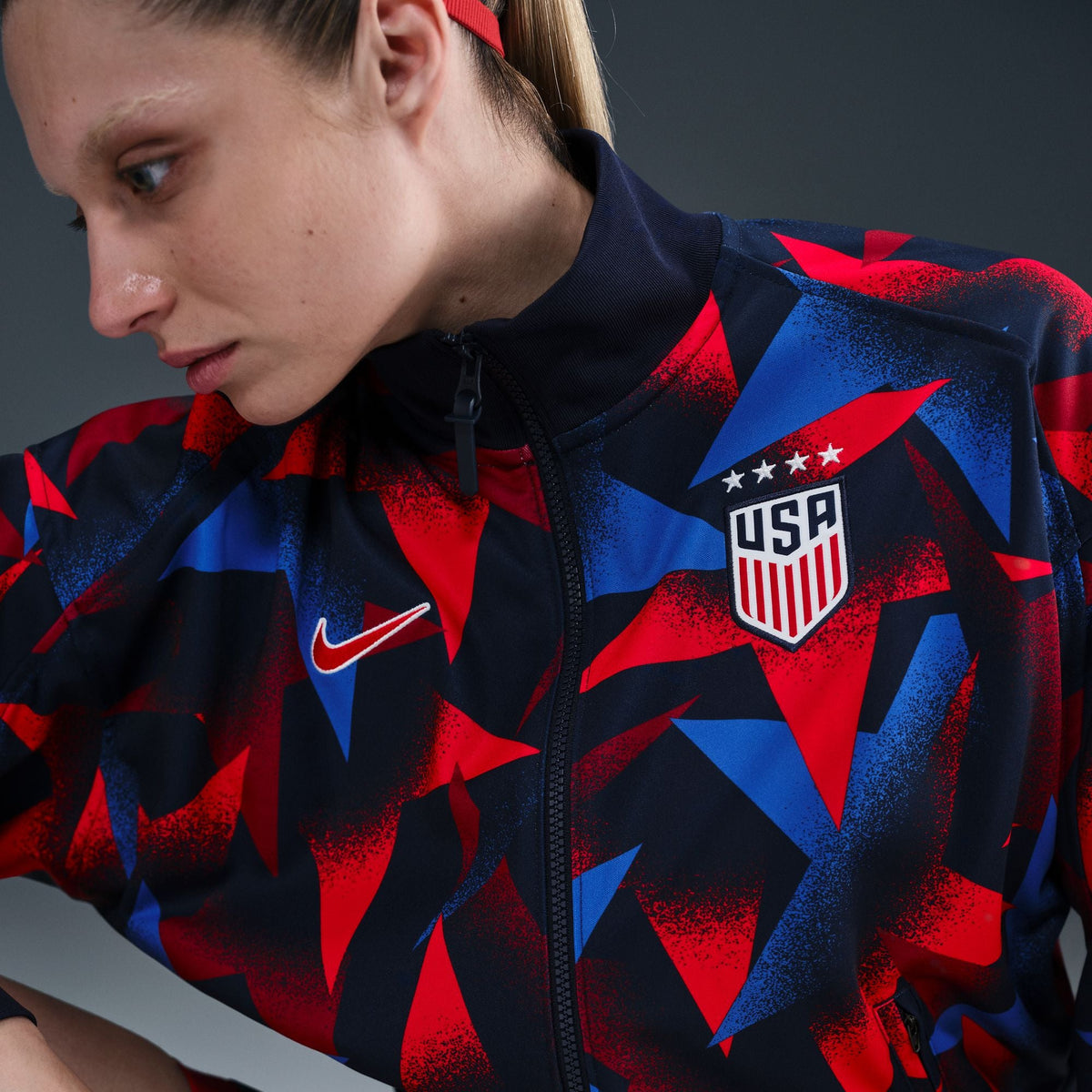 Nike USWNT Academy Pro Women Dri-FIT Soccer 2025 Anthem Jacket product image 8, provided for visual reference and product