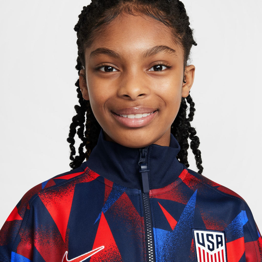 Nike USMNT Academy Pro Big Kids' Dri-FIT Soccer 2025 Anthem Jacket product image 3, provided for visual reference and