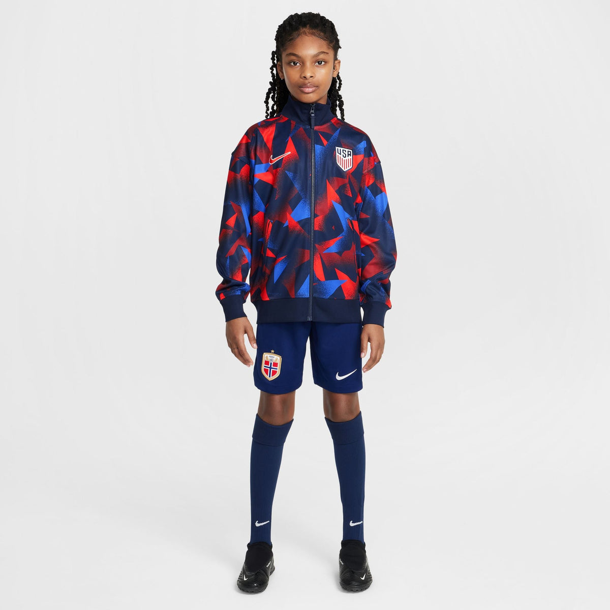 Nike USMNT Academy Pro Big Kids' Dri-FIT Soccer 2025 Anthem Jacket product image 7, provided for visual reference and