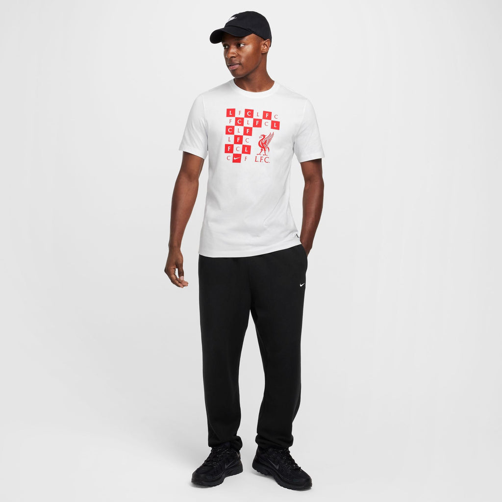 Nike Liverpool FC Men Soccer Checkered T-Shirt product image 7, provided for visual reference and product detail review