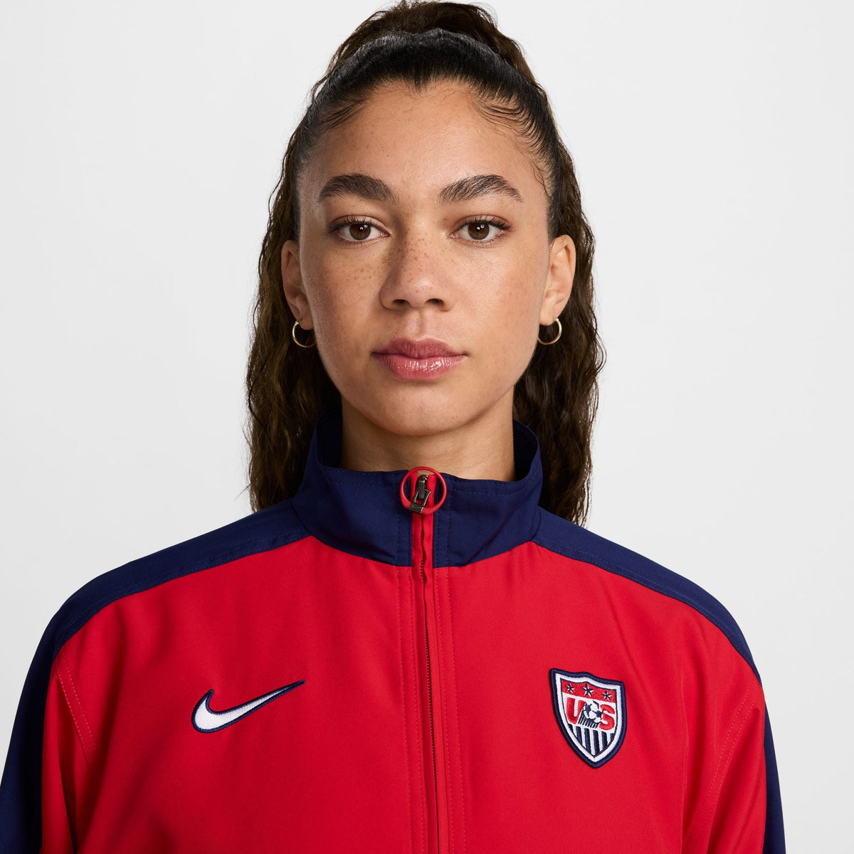 Nike USWNT 1999 Reissue Women Soccer Replica Track Jacket product image 3, provided for visual reference and product detail