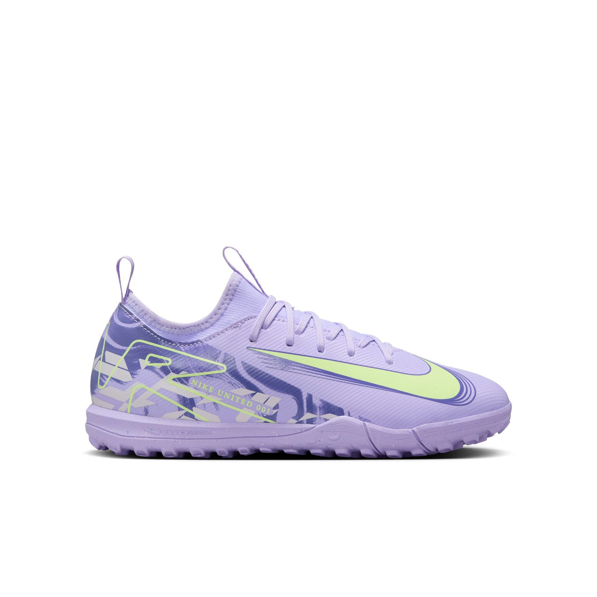 Nike United Jr. Mercurial Vapor 16 Academy Big Kids' TF Low-Top Soccer Shoes product image 3, provided for visual reference