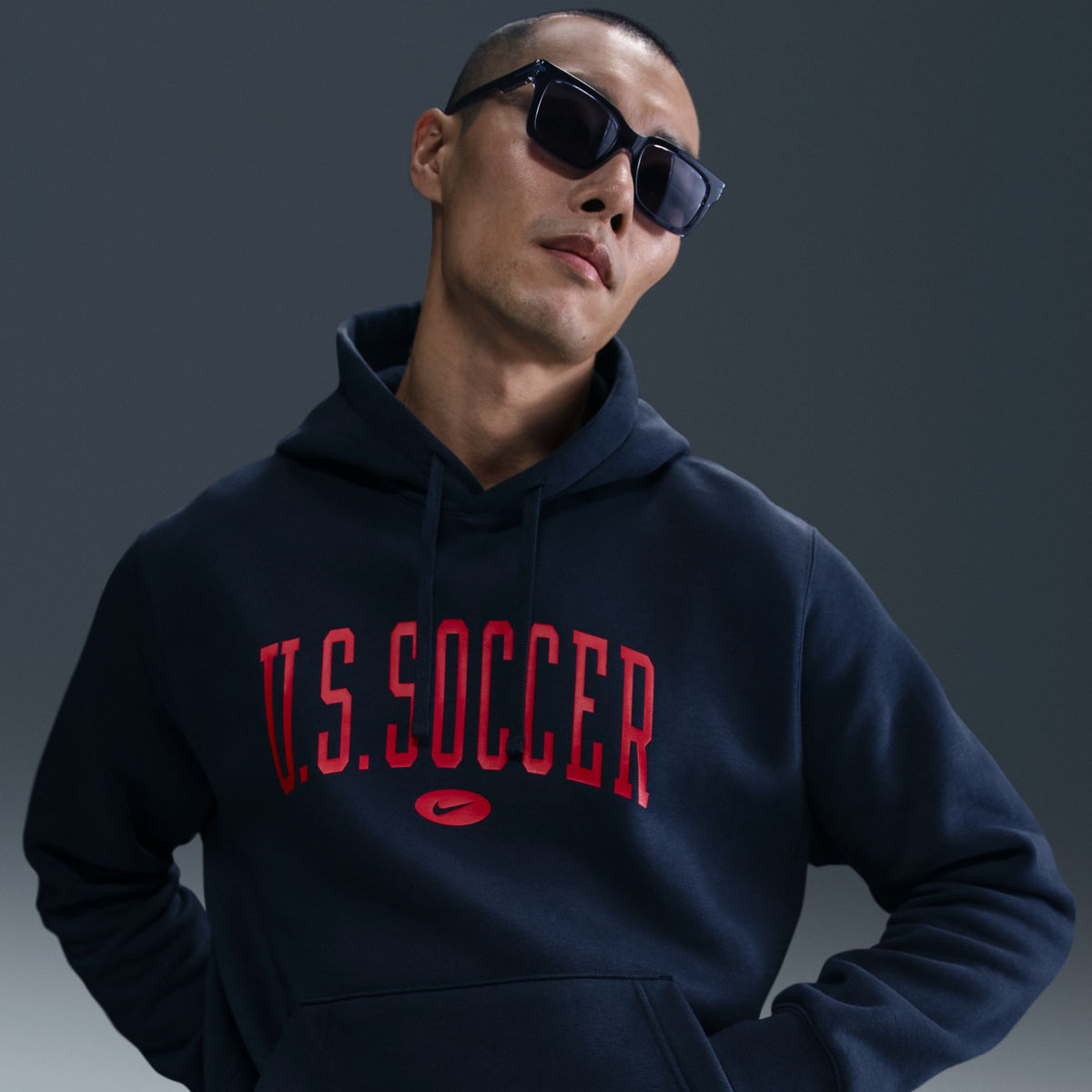 Nike USA Men NSW 2025 Club Hoodie product image 3, provided for visual reference and product detail review