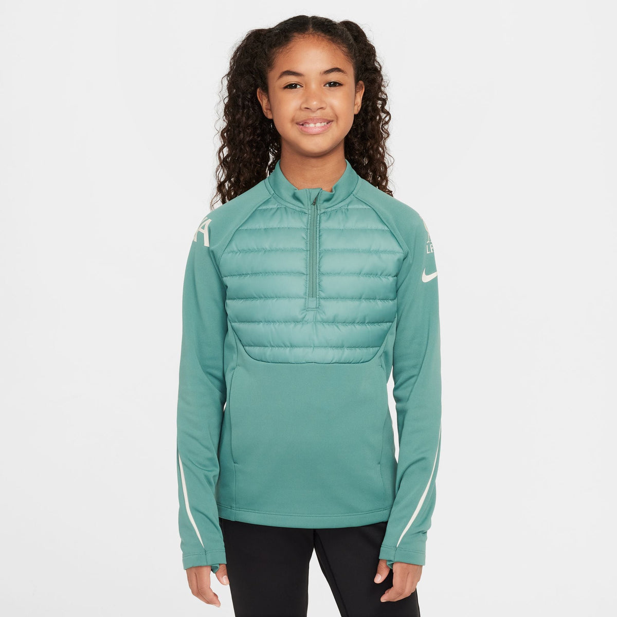 Nike Liverpool FC Academy Winter Warrior Big Kids' Therma-FIT Soccer Drill Top product image 1, provided for visual