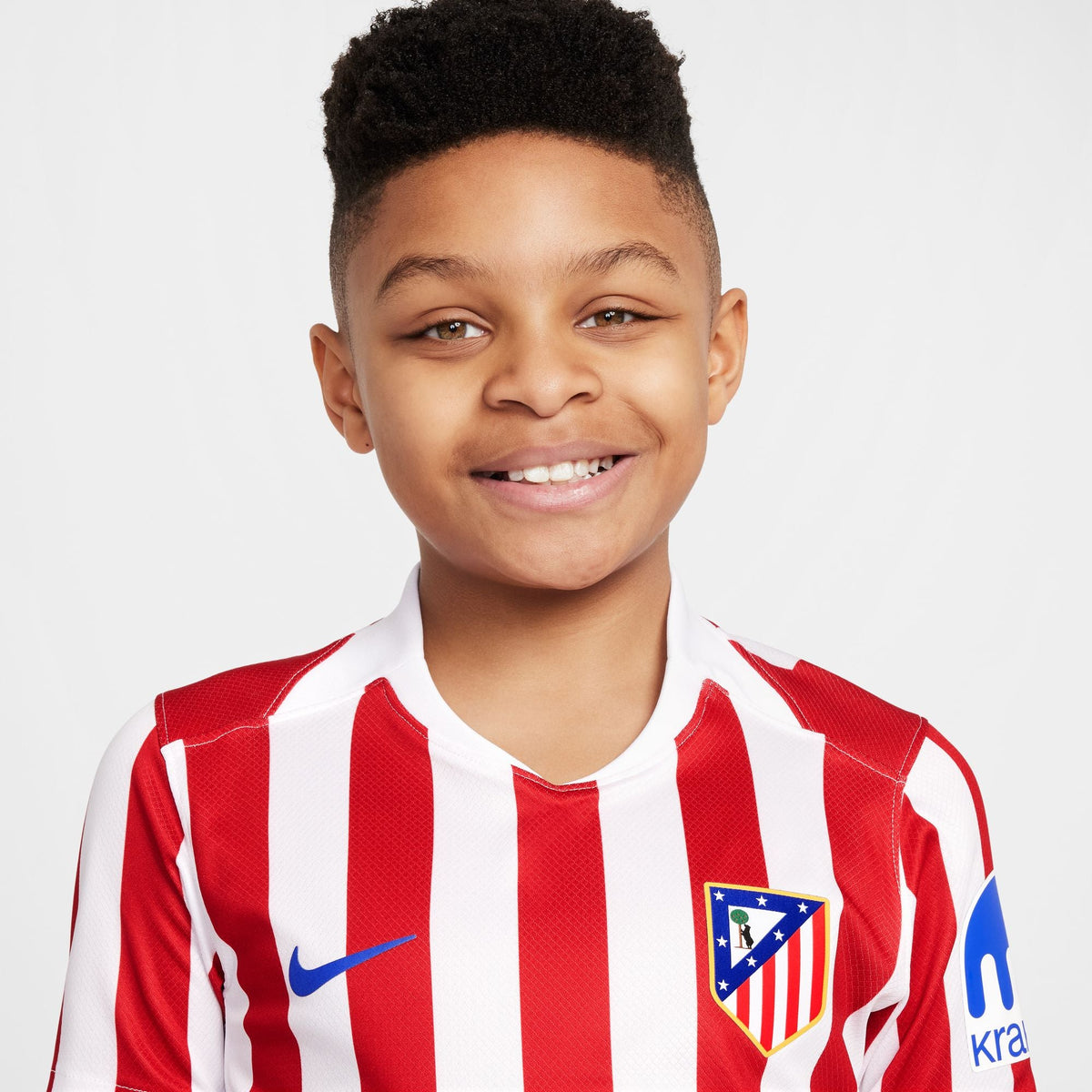 Nike Atlético Madrid 2025/26 Stadium Home Big Kids' Dri-FIT Soccer Replica Jersey product image 3, provided for visual