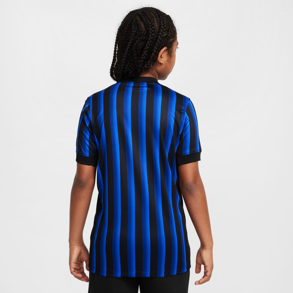 Nike Inter Milan 2025/26 Stadium Home Big Kids' Dri-FIT Soccer Replica Jersey product image 2, provided for visual reference