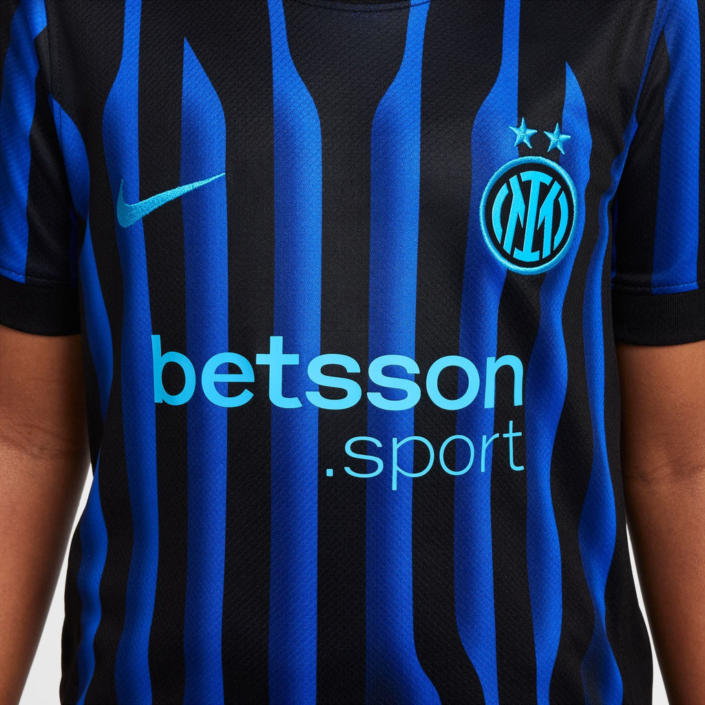 Nike Inter Milan 2025/26 Stadium Home Big Kids' Dri-FIT Soccer Replica Jersey product image 5, provided for visual reference