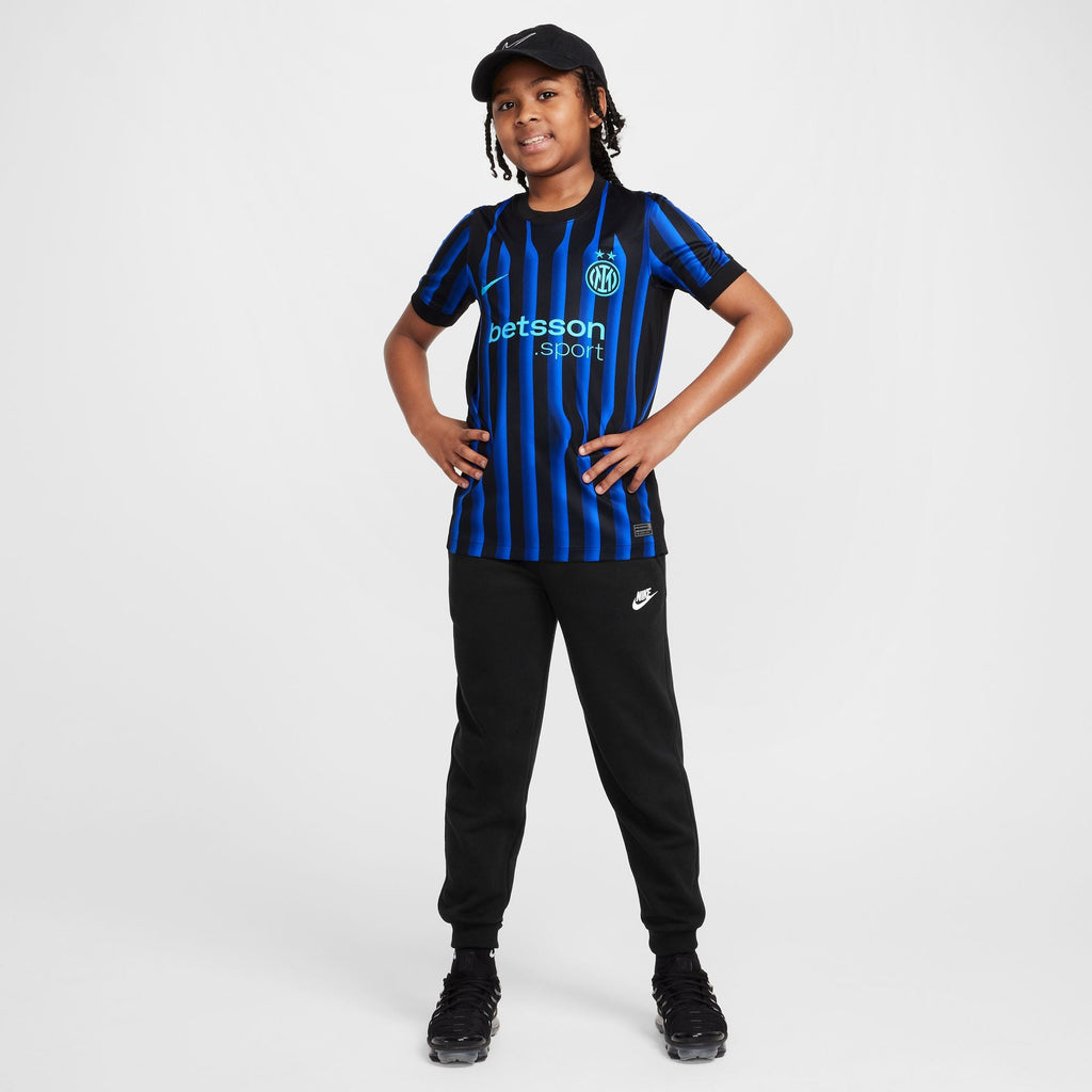 Nike Inter Milan 2025/26 Stadium Home Big Kids' Dri-FIT Soccer Replica Jersey product image 10, provided for visual