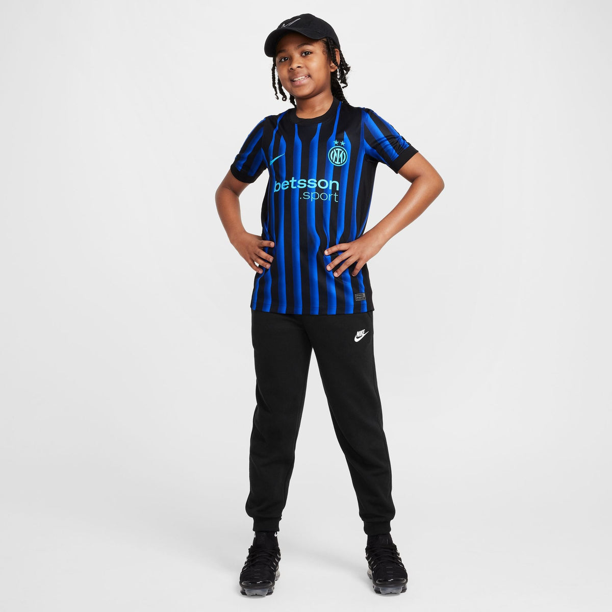 Nike Inter Milan 2025/26 Stadium Home Big Kids' Dri-FIT Soccer Replica Jersey product image 10, provided for visual