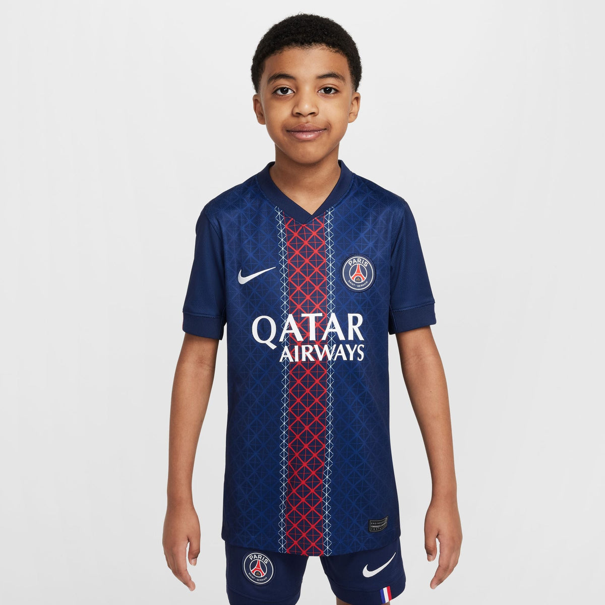 Nike Paris Saint-Germain 2025/26 Stadium Home Big Kids' Dri-FIT Soccer Replica Jersey product image 1, provided for visual