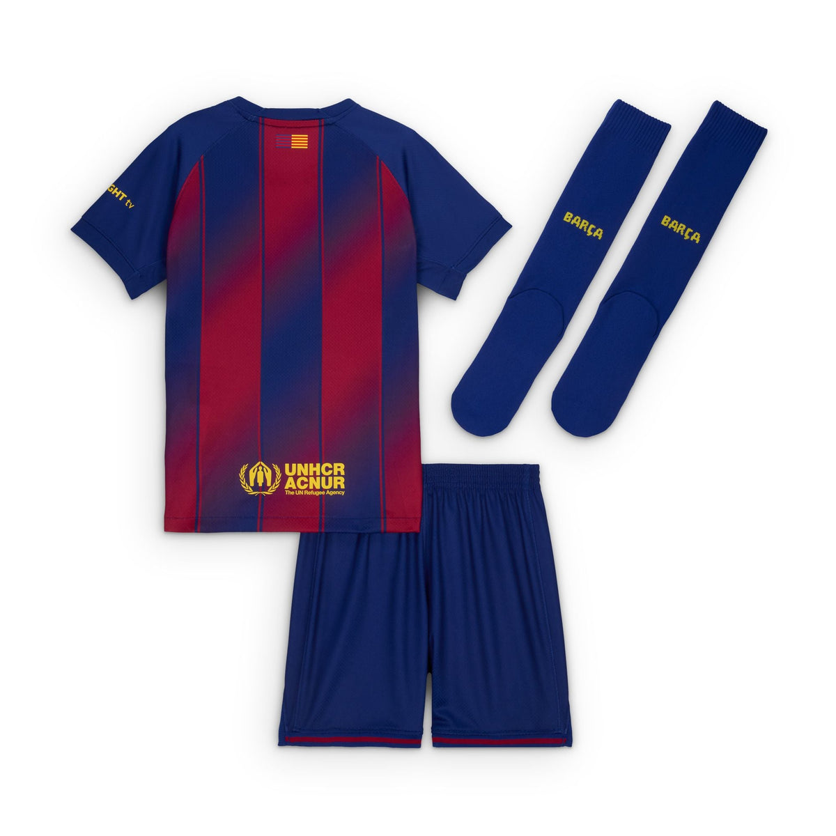 Nike FC Barcelona 2025/26 Stadium Home Little Kids' Soccer Replica 3-Piece Kit product image 10, provided for visual