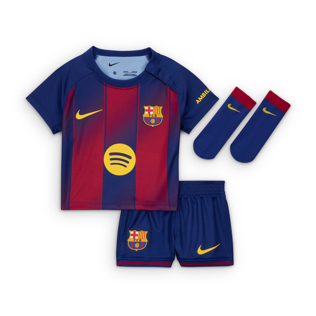 Nike FC Barcelona 2025/26 Stadium Home Baby/Toddler Soccer Replica 3-Piece Kit product image 1, provided for visual